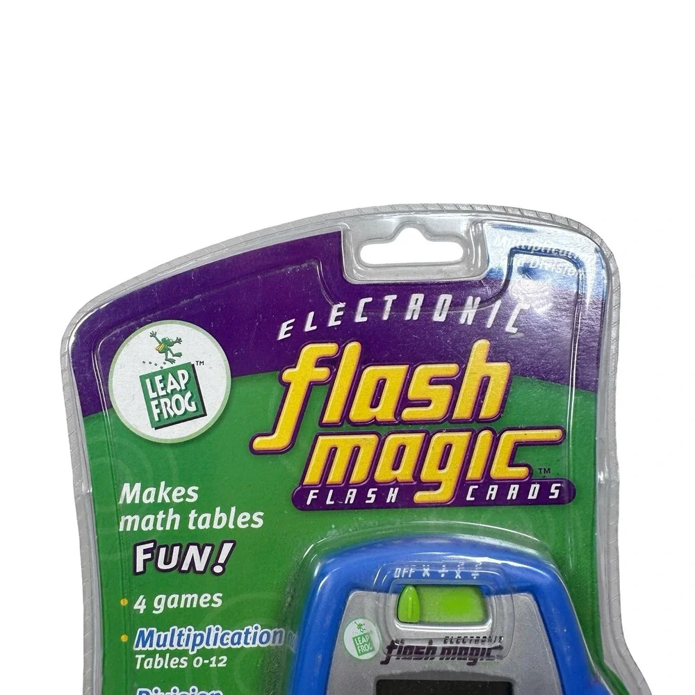 LeapFrog‎ Flash Magic Electronic Flash Cards Multiplication Division Blue 39002